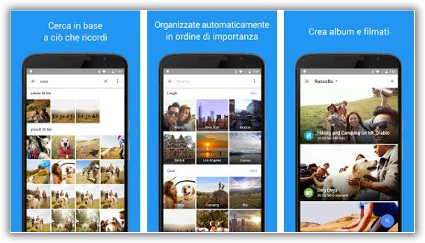 condividere album di foto con google photo