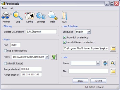 Software Opensource Navigazione Anonima Proximodo