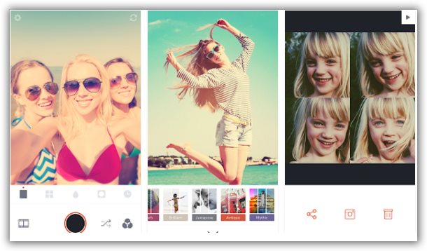 applicazione effetti immagine retrica android iphone